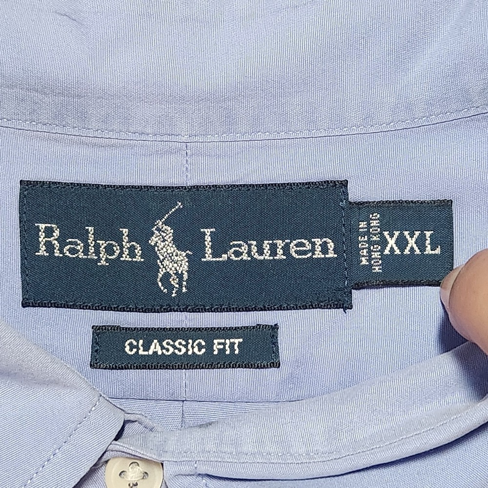Polo Ralph Lauren Shirt (XXL Blue Microcheck)